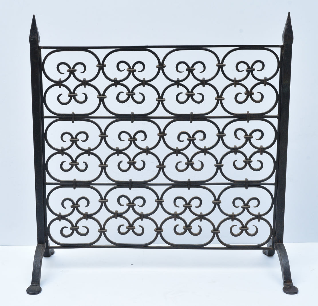 Diminutive Wrought Iron Fire Screen