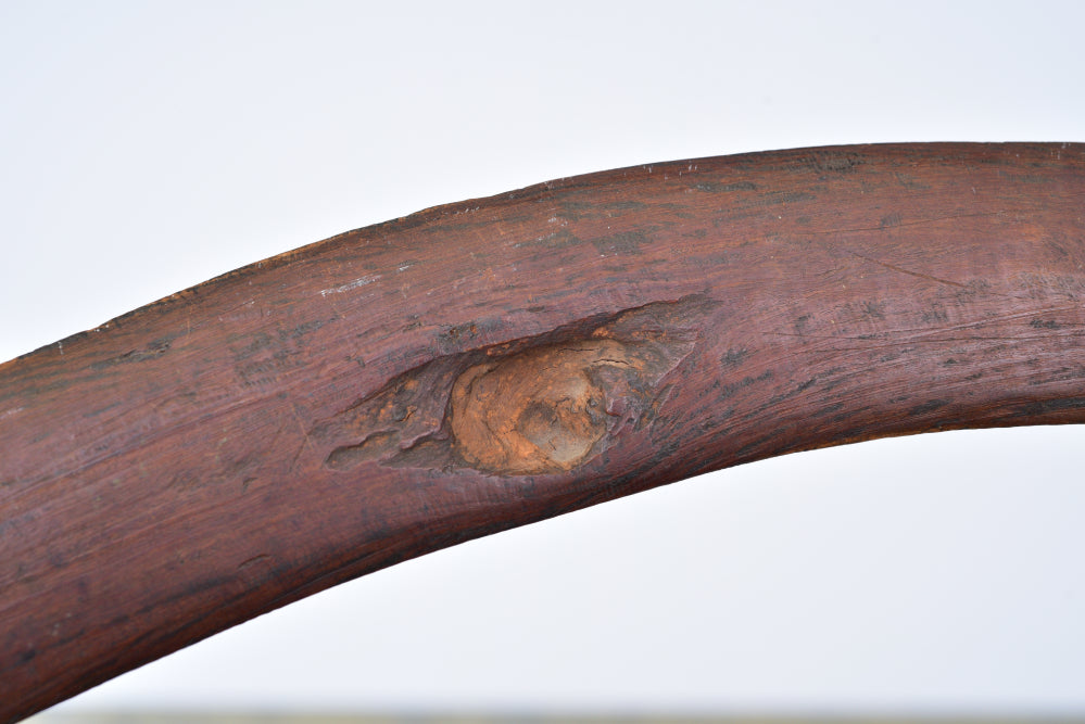 Aboriginal Boomarang with incised carving