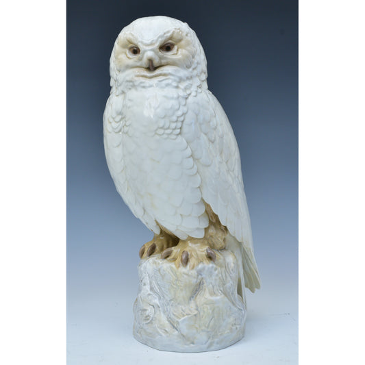 Bing & Grondahl porcelain "Snowy Owl", 17 1/2" high