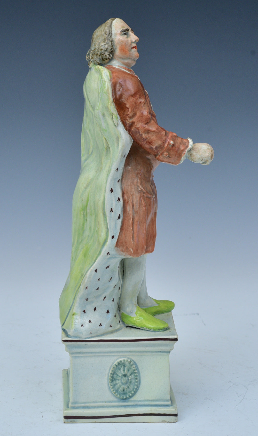 Pearlware Figure of Benjamin Franklin by Ralph Wood, Jr.