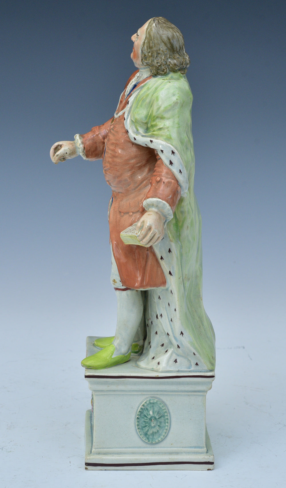 Pearlware Figure of Benjamin Franklin by Ralph Wood, Jr.