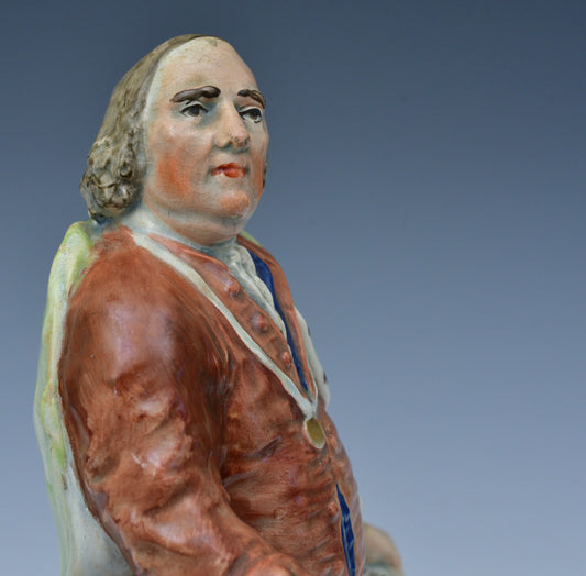 Pearlware Figure of Benjamin Franklin by Ralph Wood, Jr.