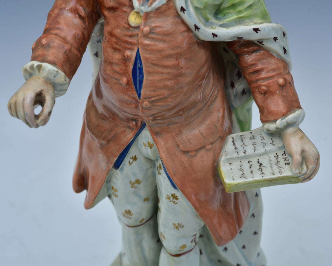 Pearlware Figure of Benjamin Franklin by Ralph Wood, Jr.