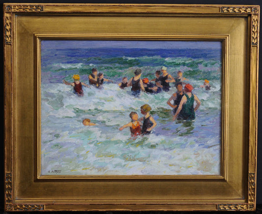 Edward Henry Potthast (1857-1927)  Bathers at the Shore