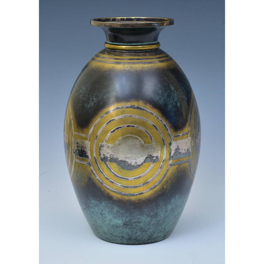Christofle Dinanderie Art Deco Vase